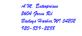 A.M. Enterprises Napa AutoCare Center in Door County , WI. USA